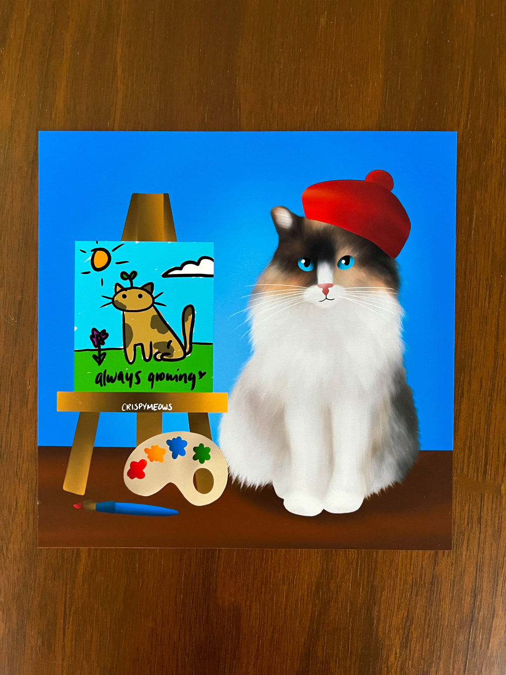 Artist Cat Print