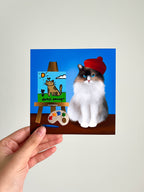 Artist Cat Print