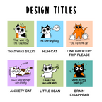 Silly Cats - 5 x 5 Print