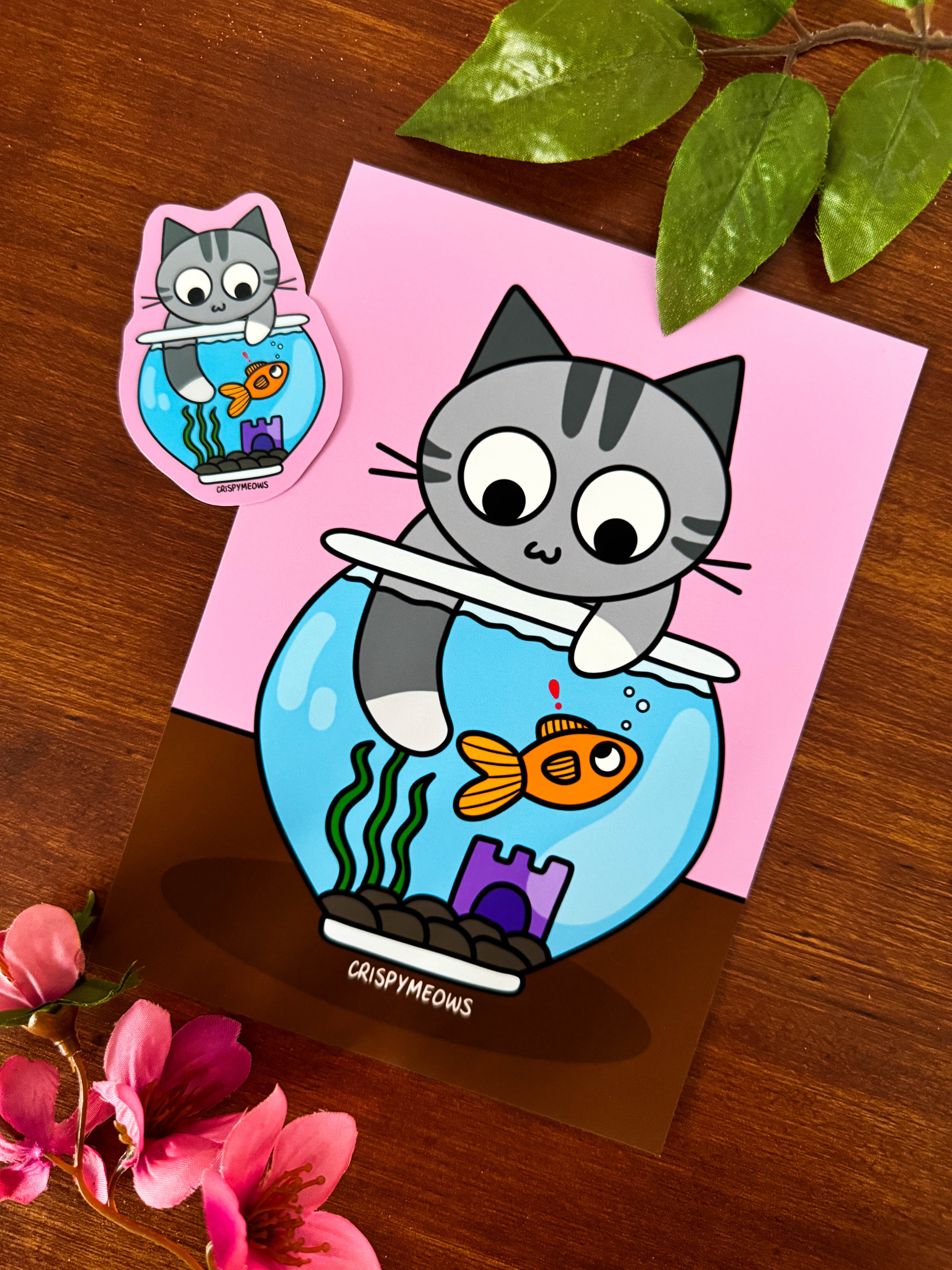 Here Fishy Fishy! Print