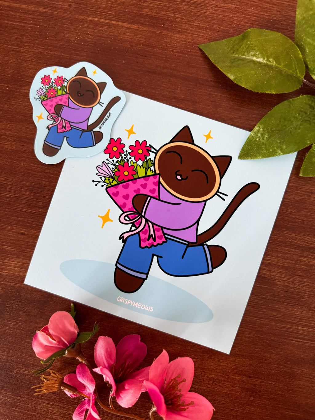 Flowers For You, 5 x 5 Print