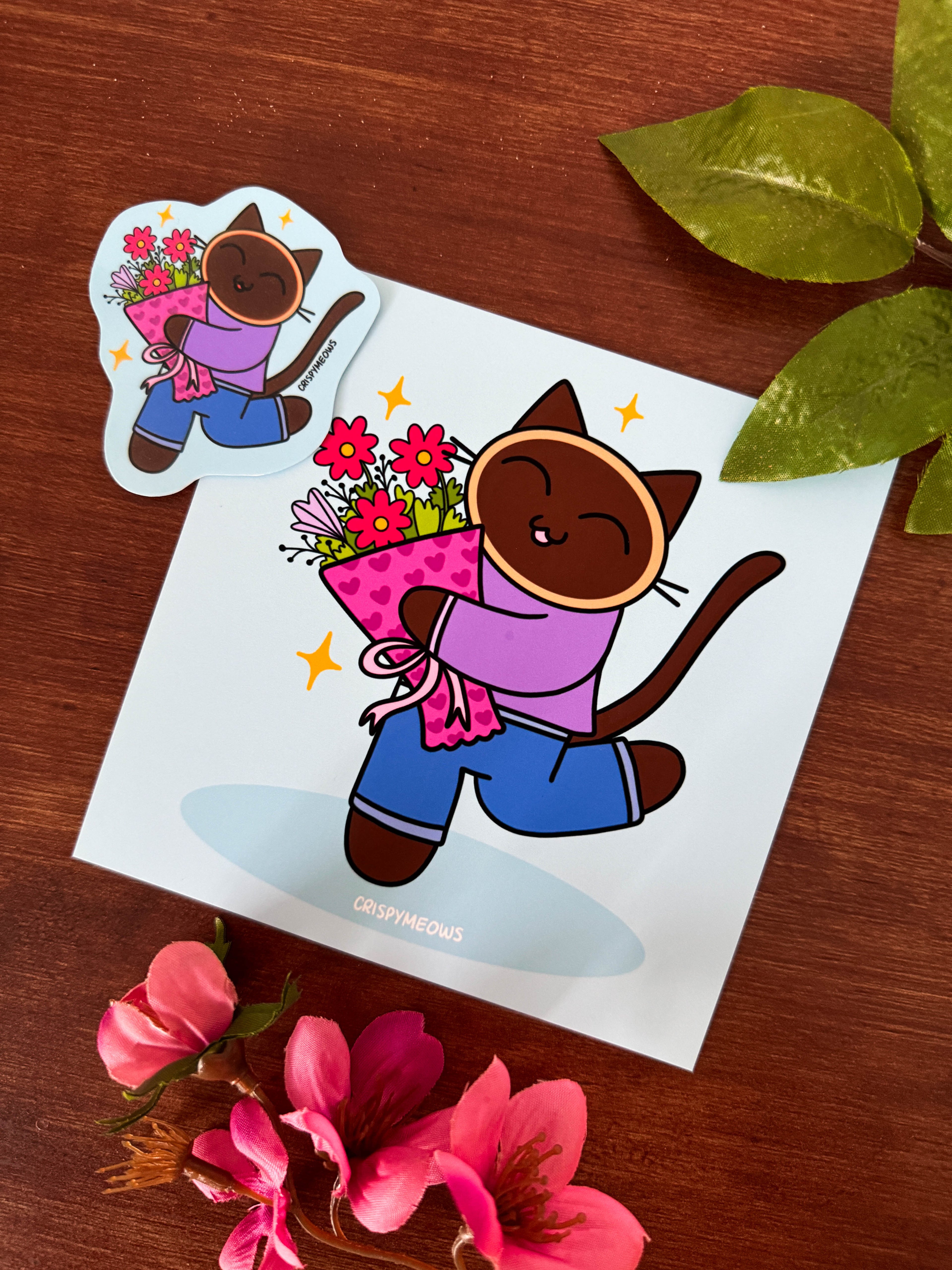 Flowers For You, 5 x 5 Print