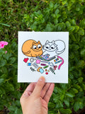 Arts & Cats, 5 x 5 Prints (designs from the 2027 calendar)