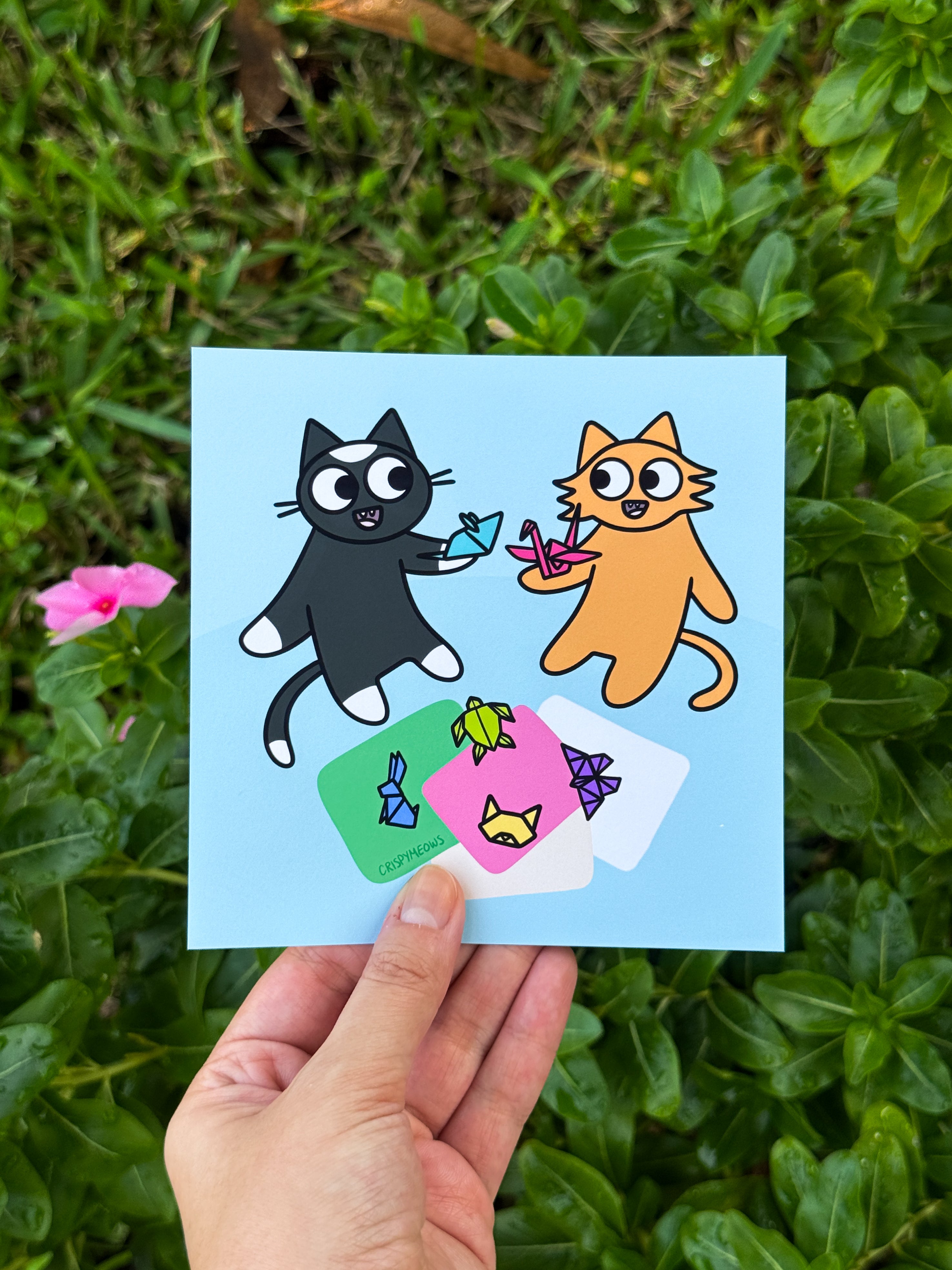 Arts & Cats, 5 x 5 Prints (designs from the 2027 calendar)