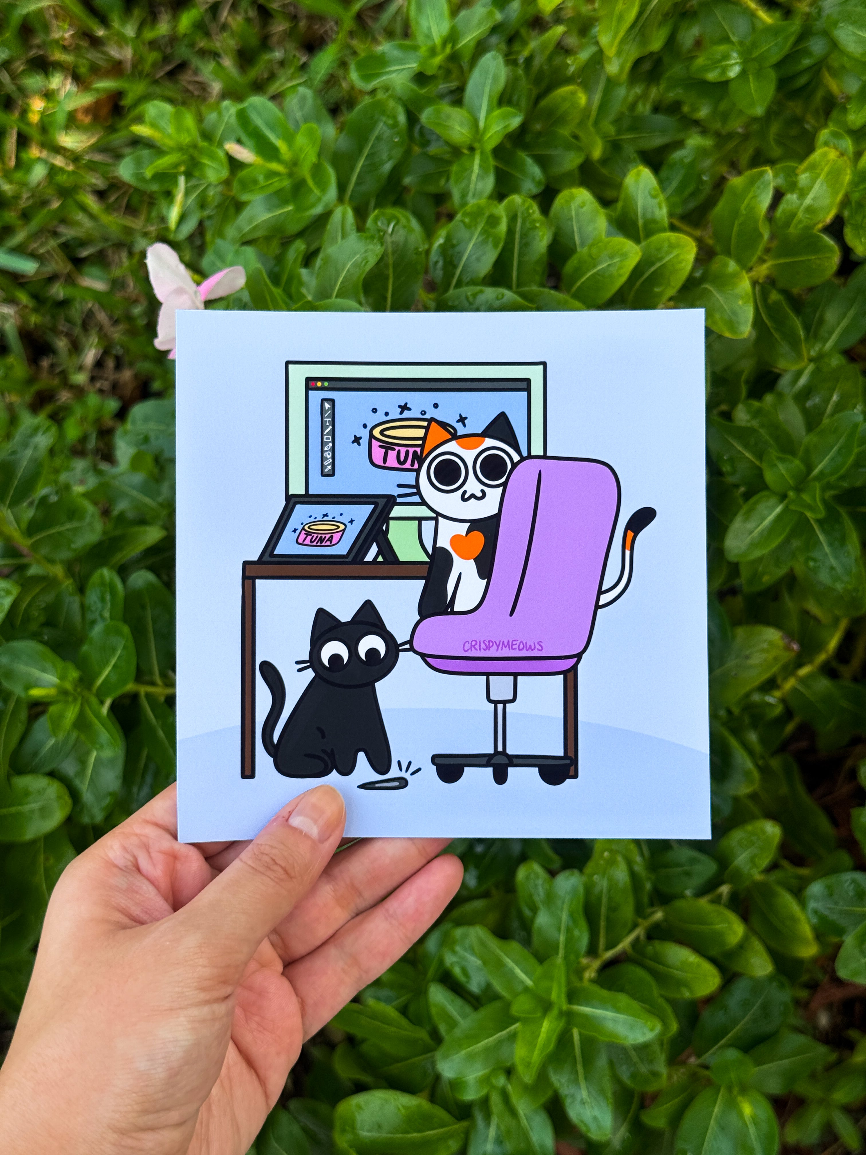 Arts & Cats, 5 x 5 Prints (designs from the 2027 calendar)