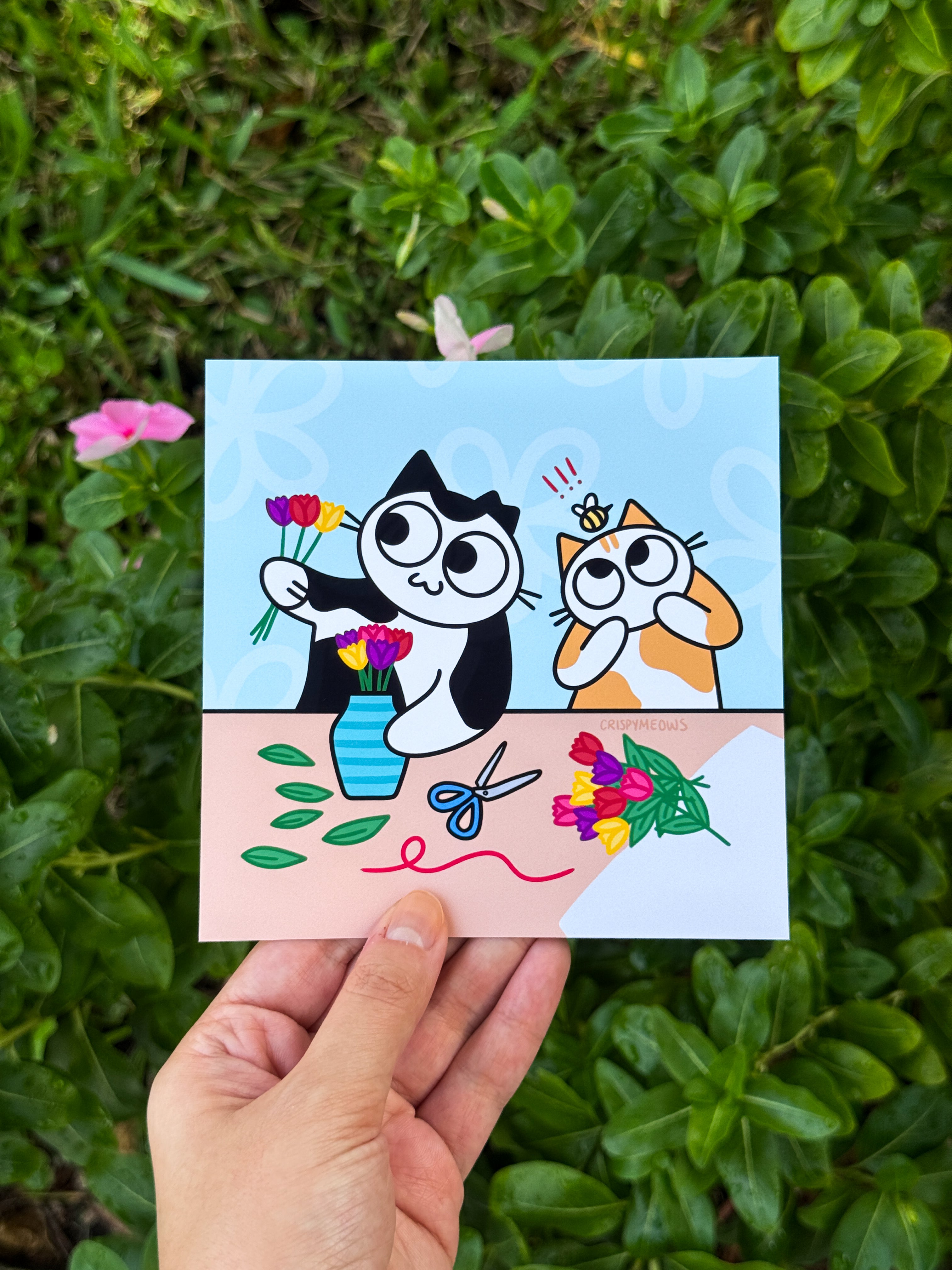Arts & Cats, 5 x 5 Prints (designs from the 2027 calendar)