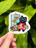 Painter Cats Sticker