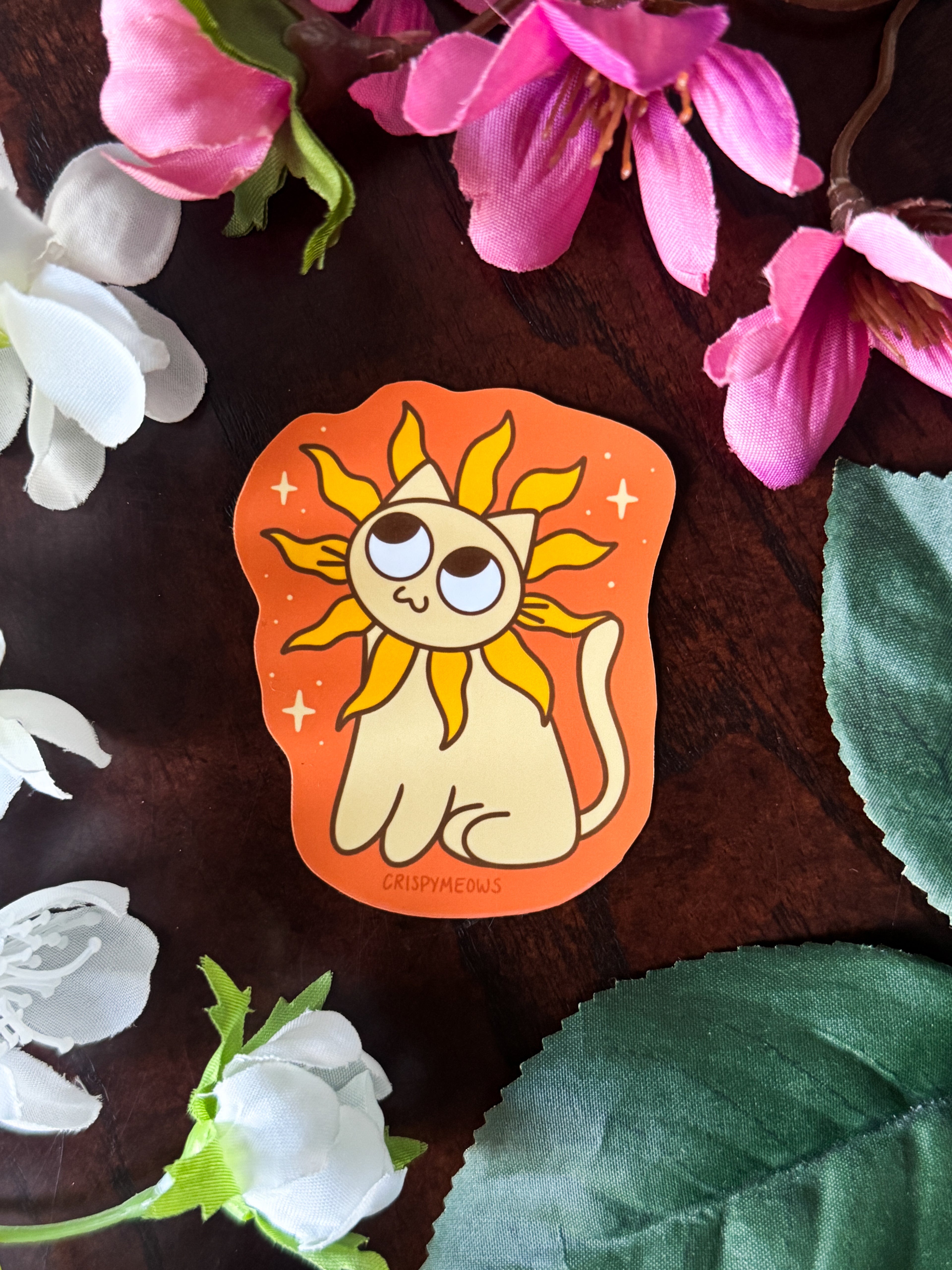 Sun Cat Sticker
