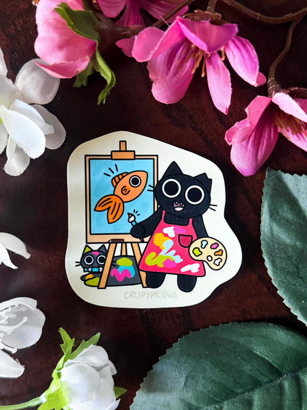 Painter Cats Sticker