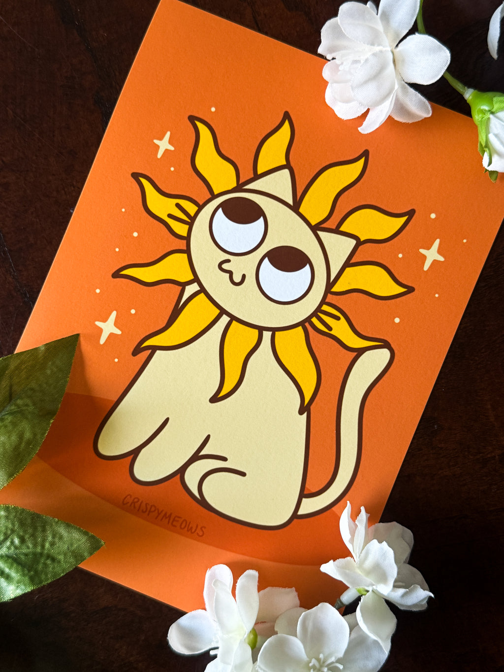 Sun Cat, 5 x 7 Print