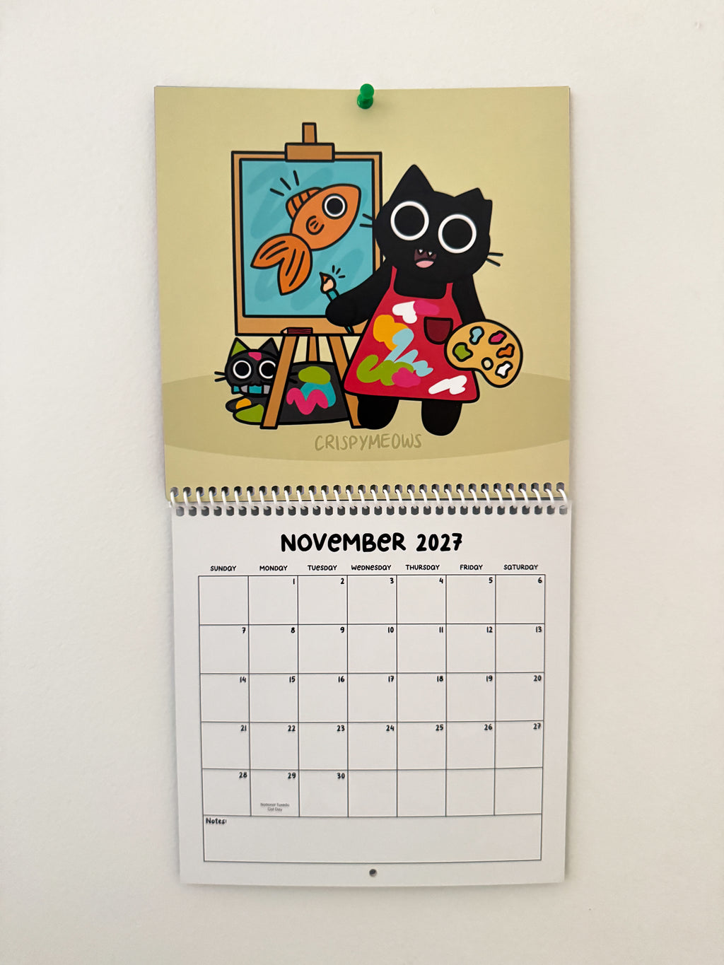 2027 Calendar, Arts & Cats