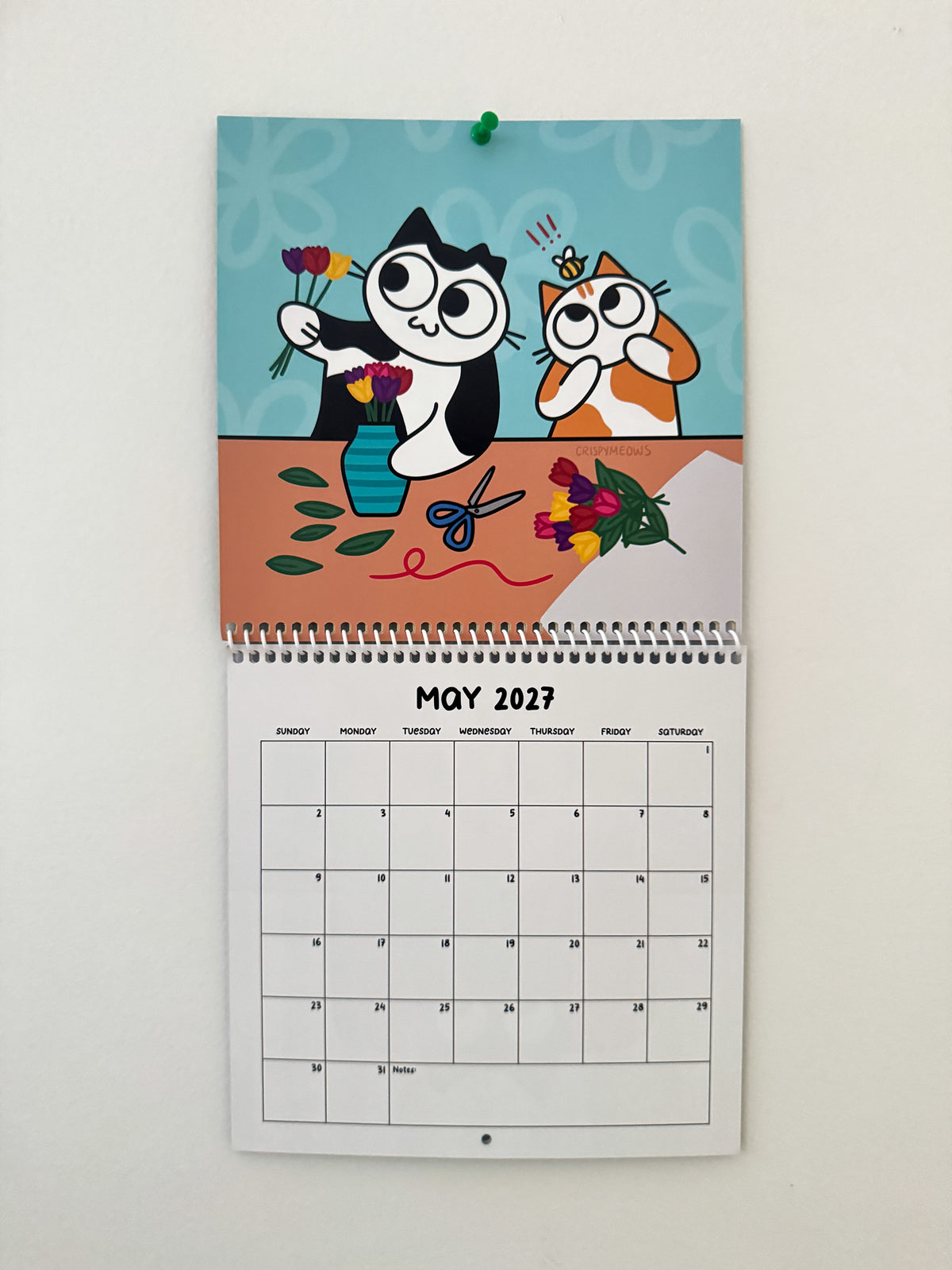 2027 Calendar, Arts & Cats