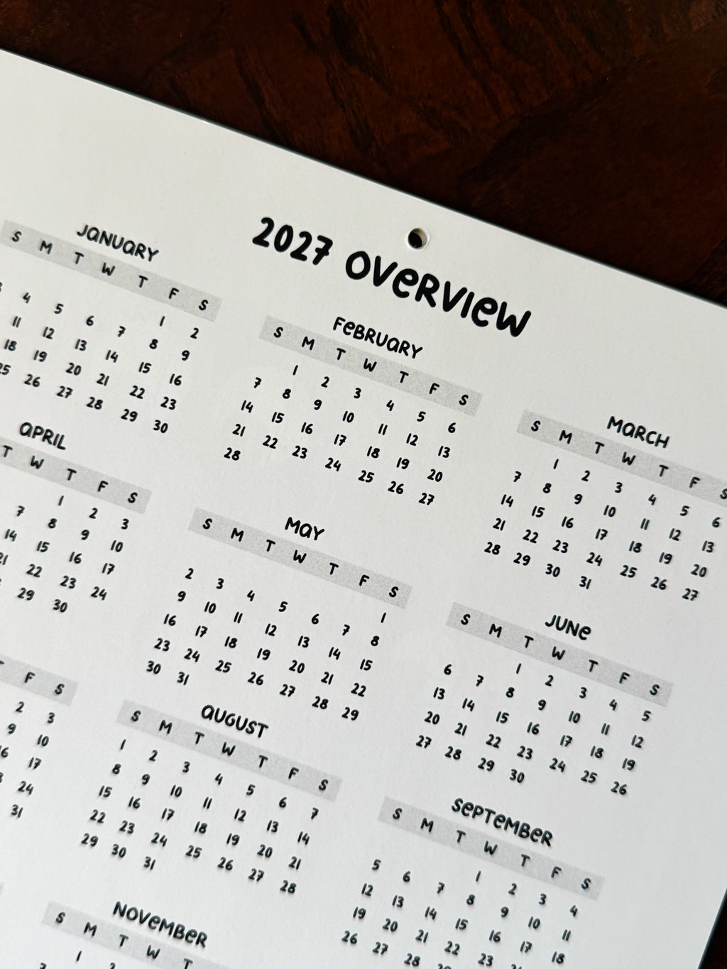 2027 Calendar, Arts & Cats