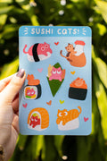 Sushi Cat Sticker Sheet