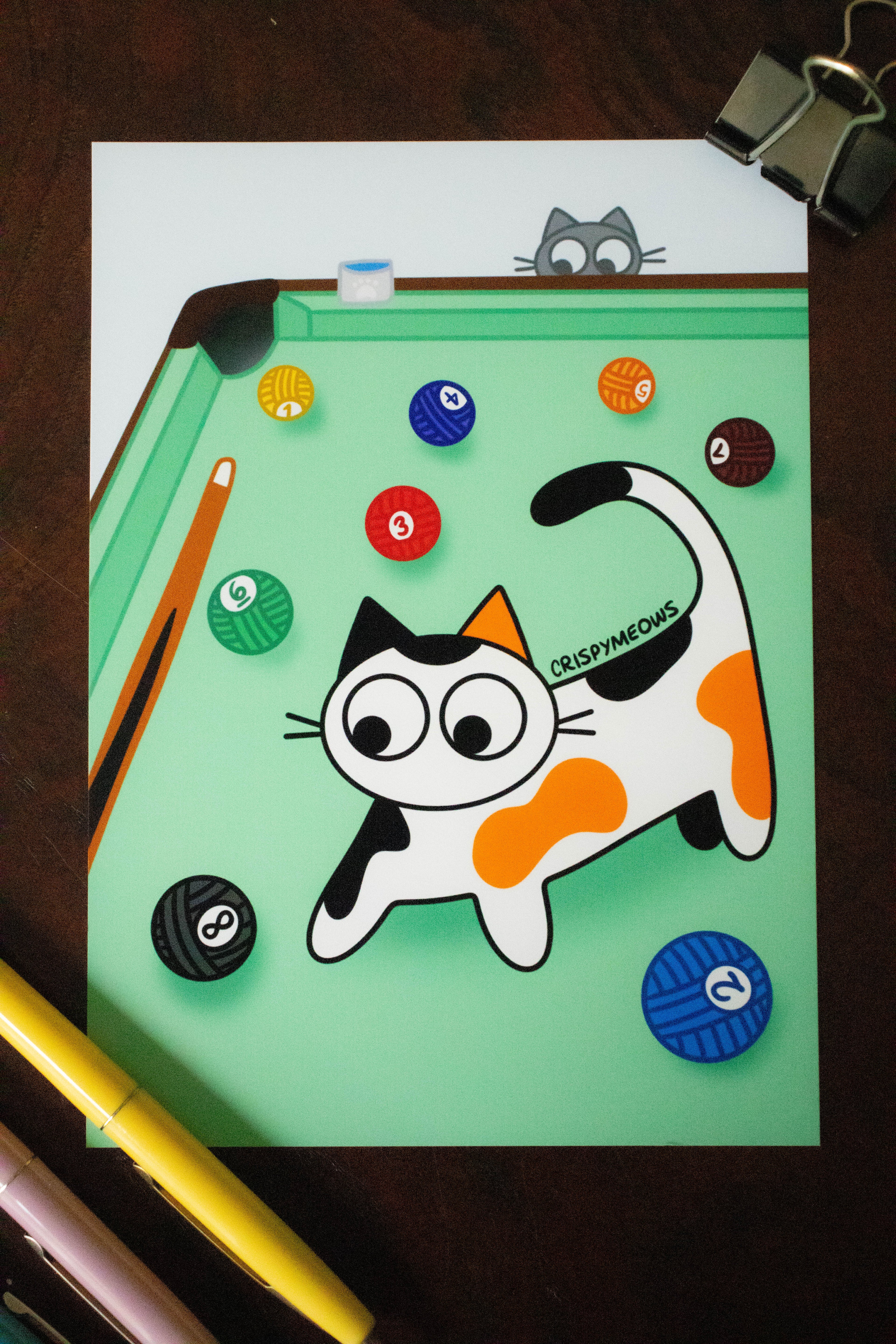 Let's Play Pool! Print