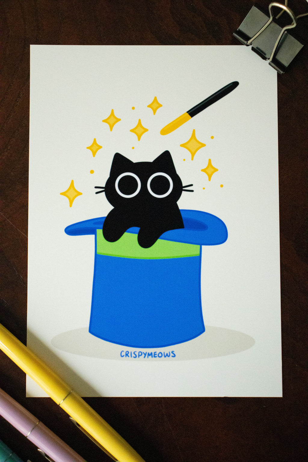 Meowgician Cat Print