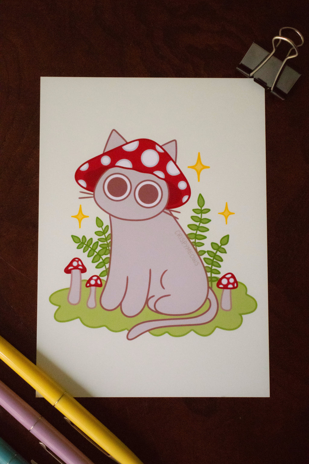 Meowshroom Cat Print
