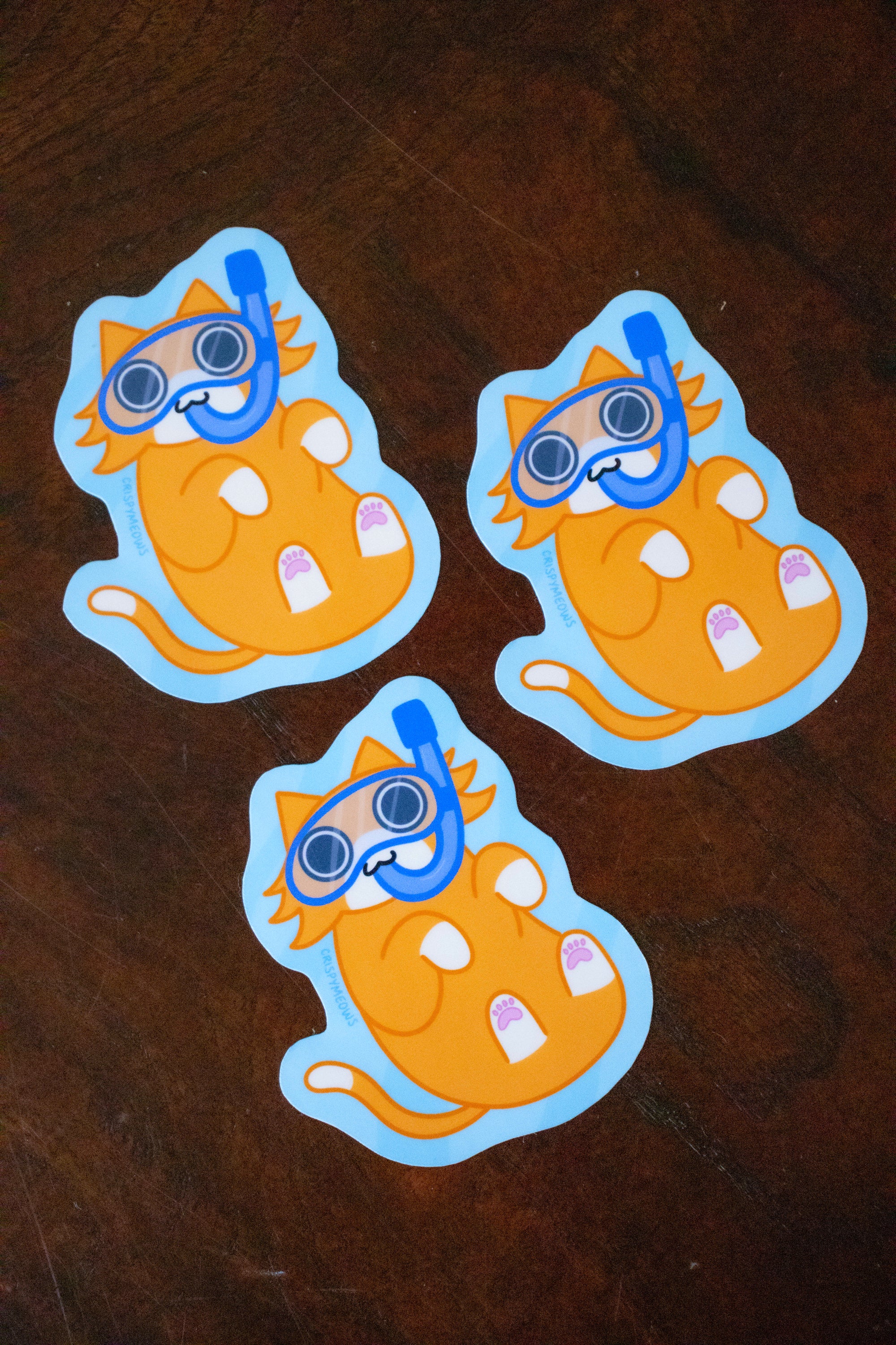 Scuba Cat Sticker