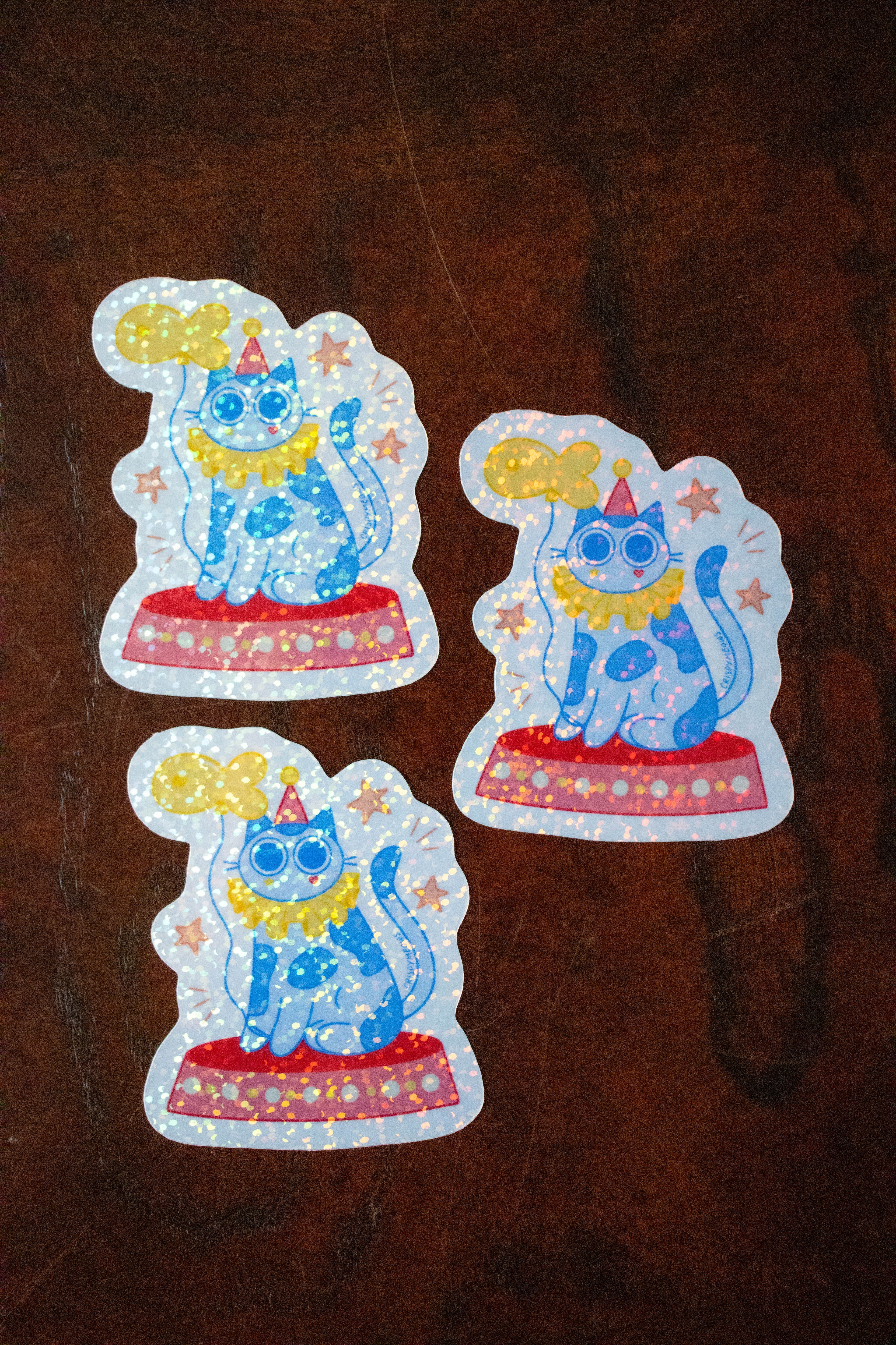 Clown Cat Sticker