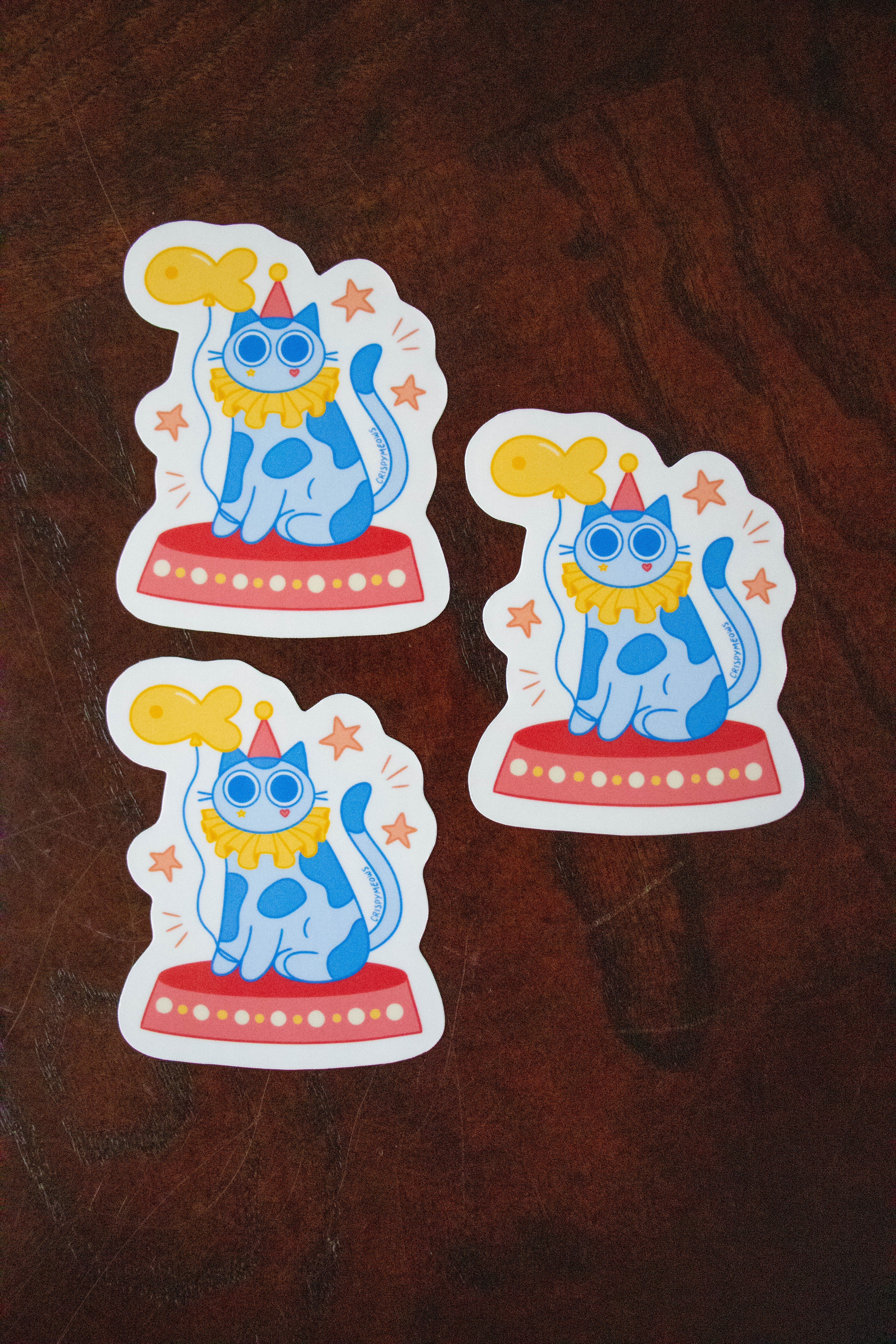 Clown Cat Sticker