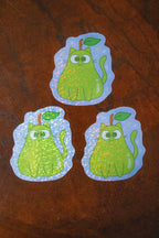 Pear Cat Sticker