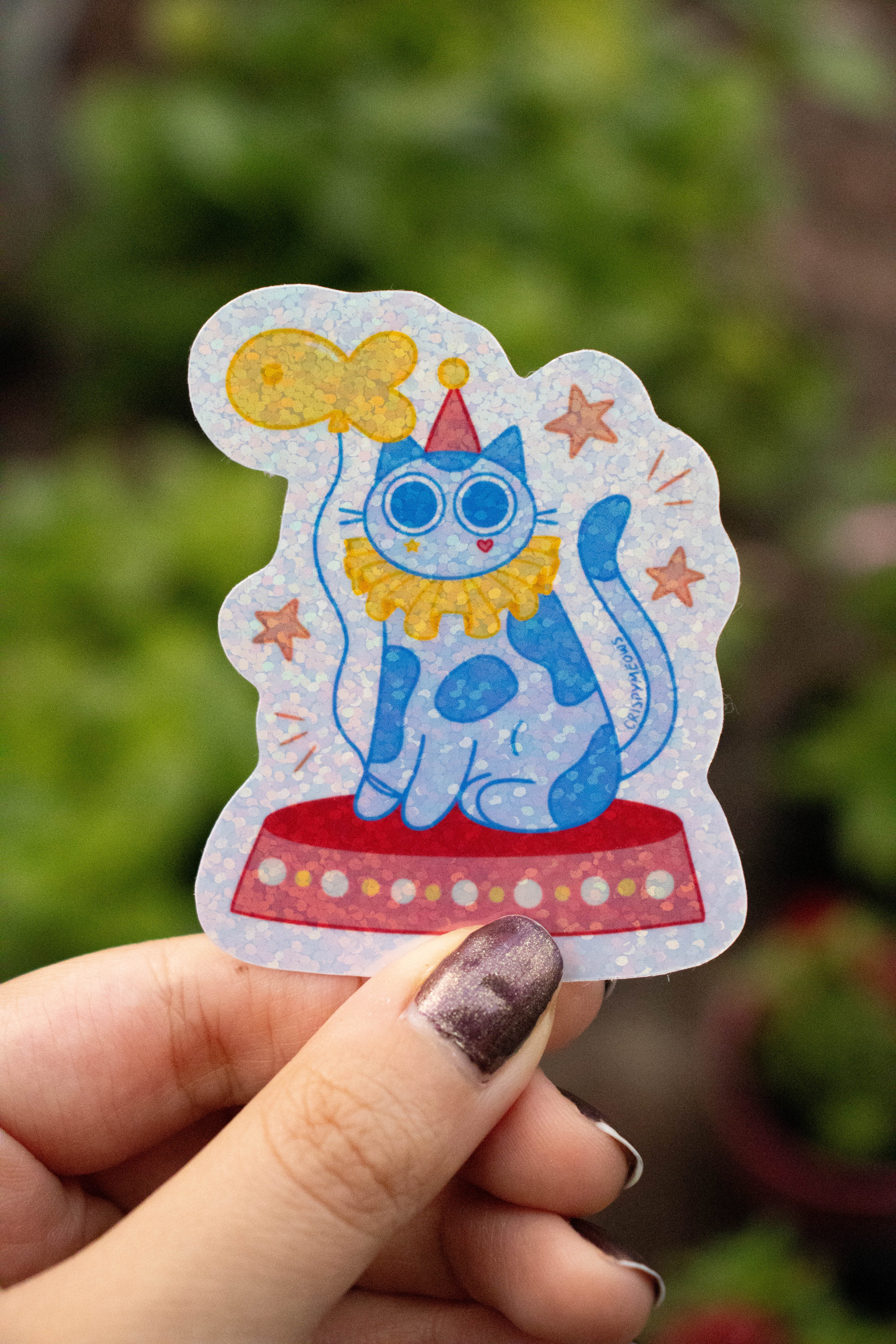 Clown Cat Sticker