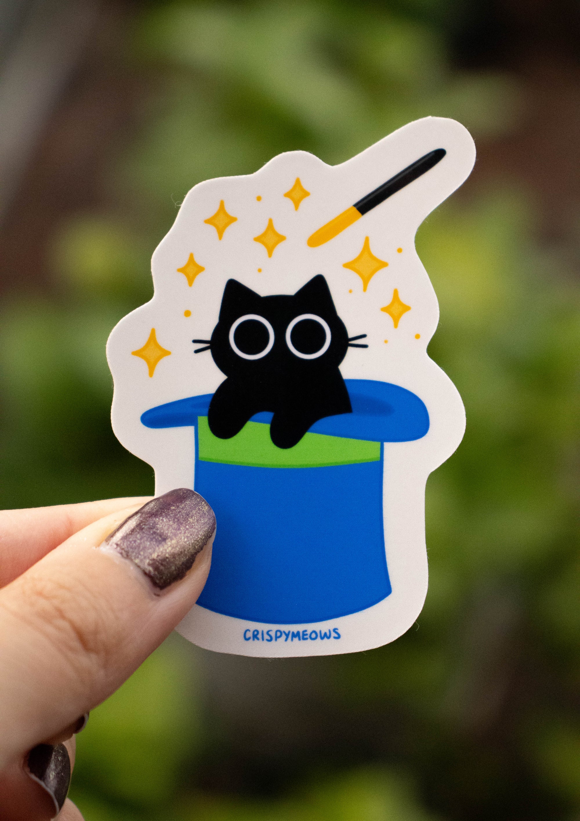 Meowgician Cat Sticker