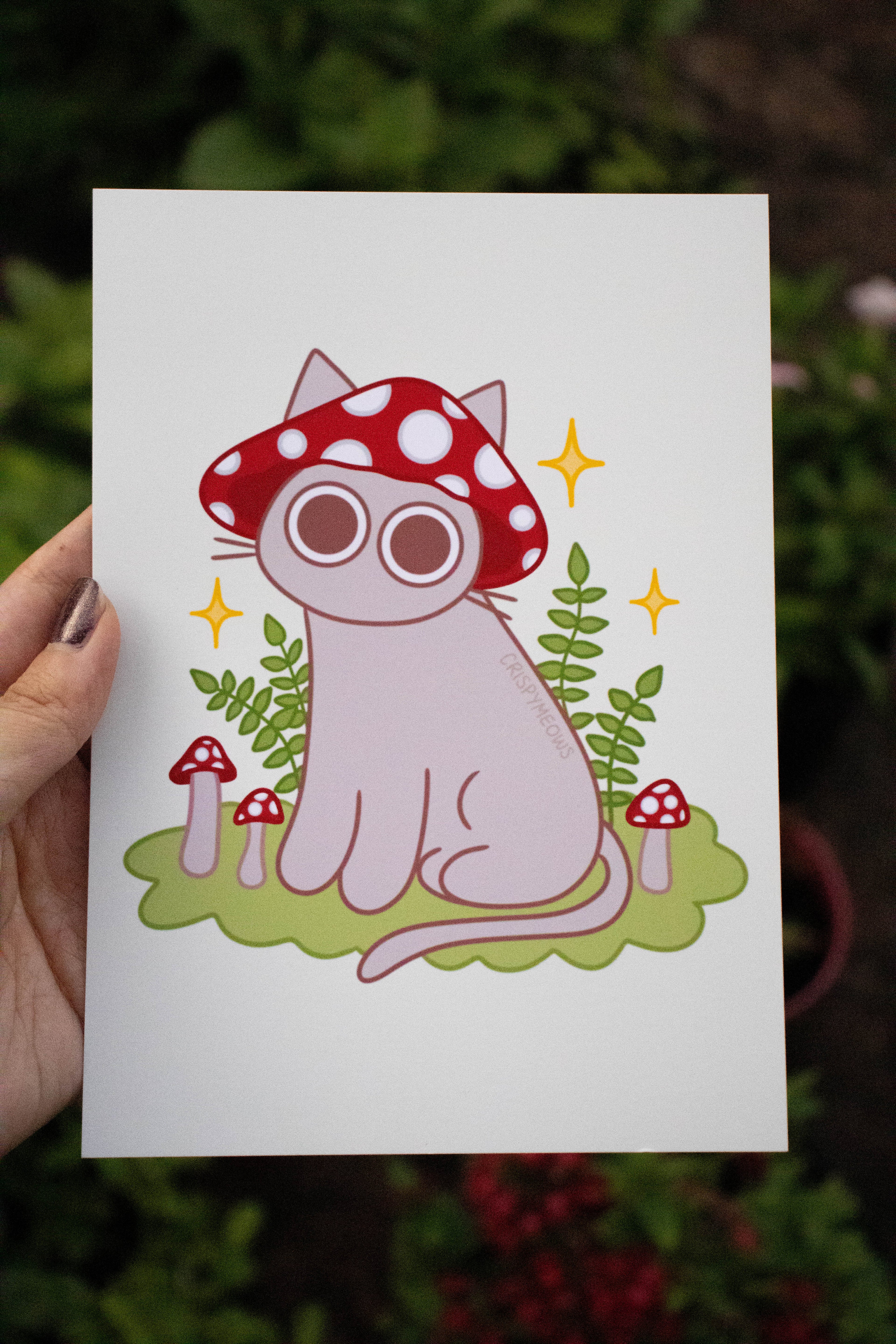 Meowshroom Cat Print
