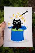Meowgician Cat Print