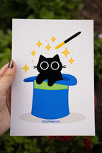 Meowgician Cat Print