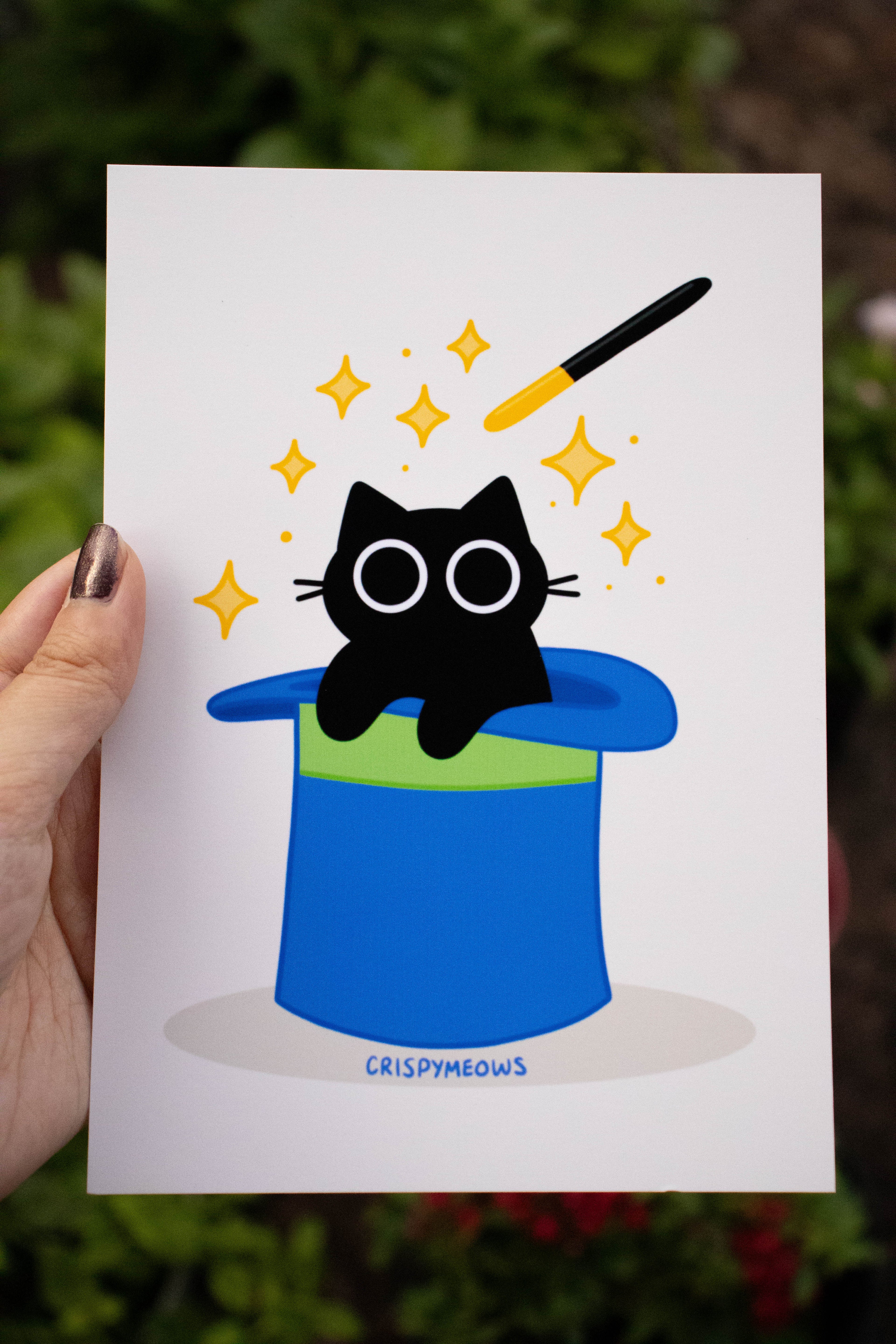 Meowgician Cat Print