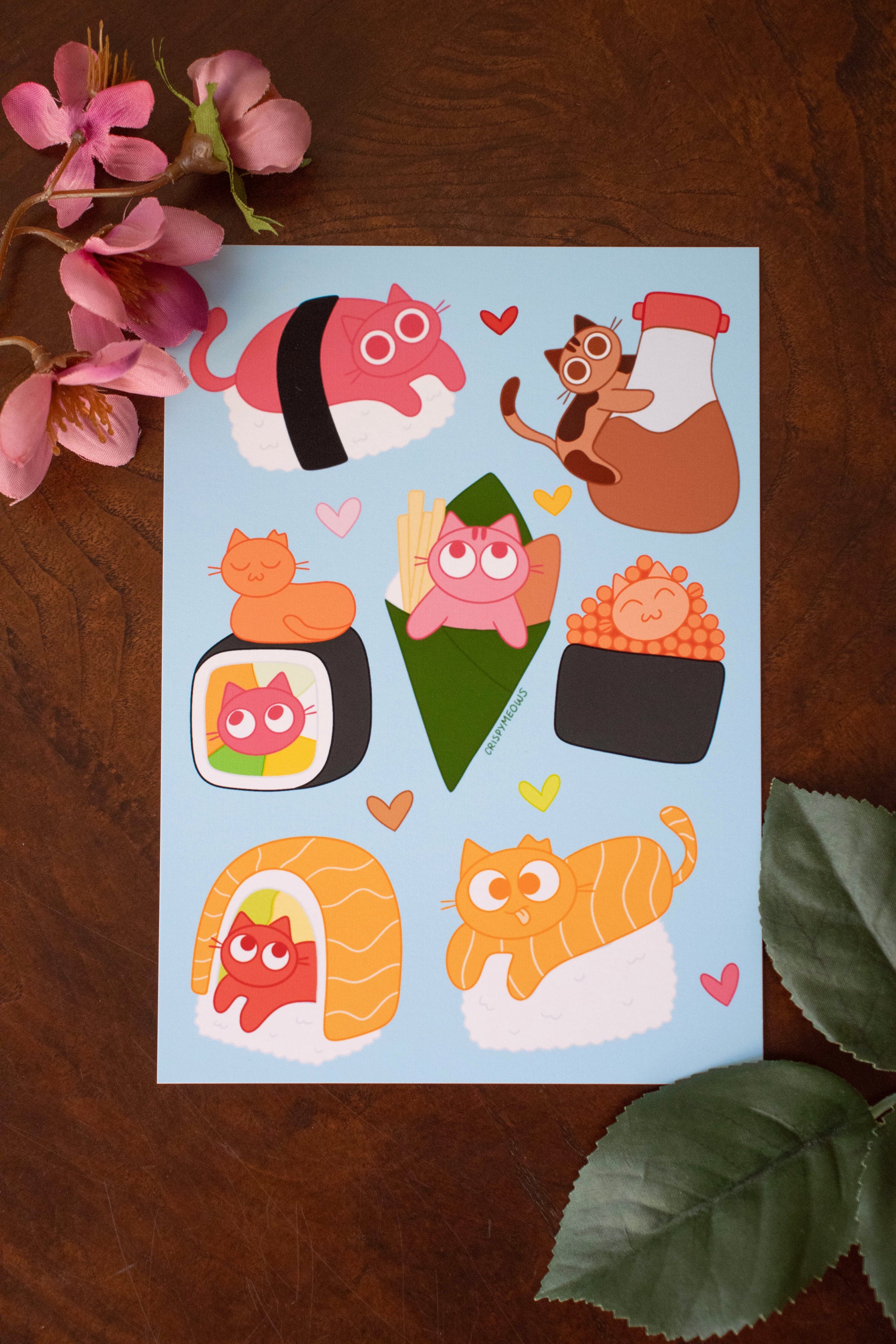 Sushi Cats Print