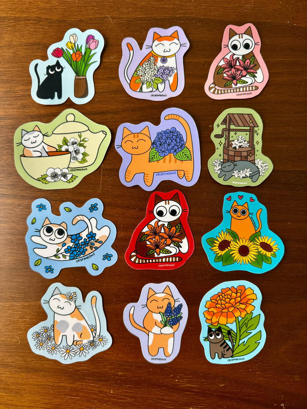 Flower Cat Stickers