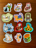 Flower Cat Stickers
