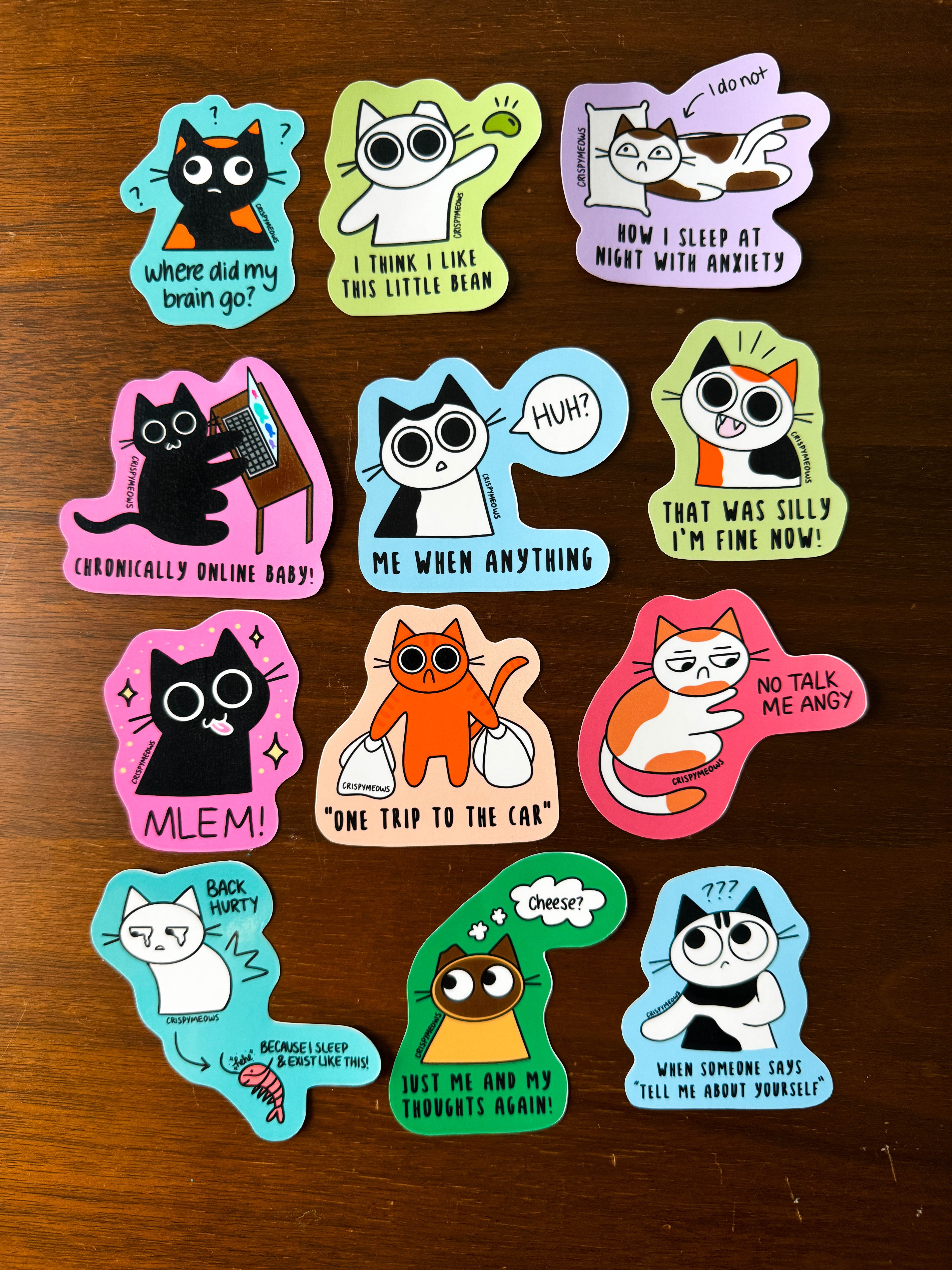Silly Cat Stickers