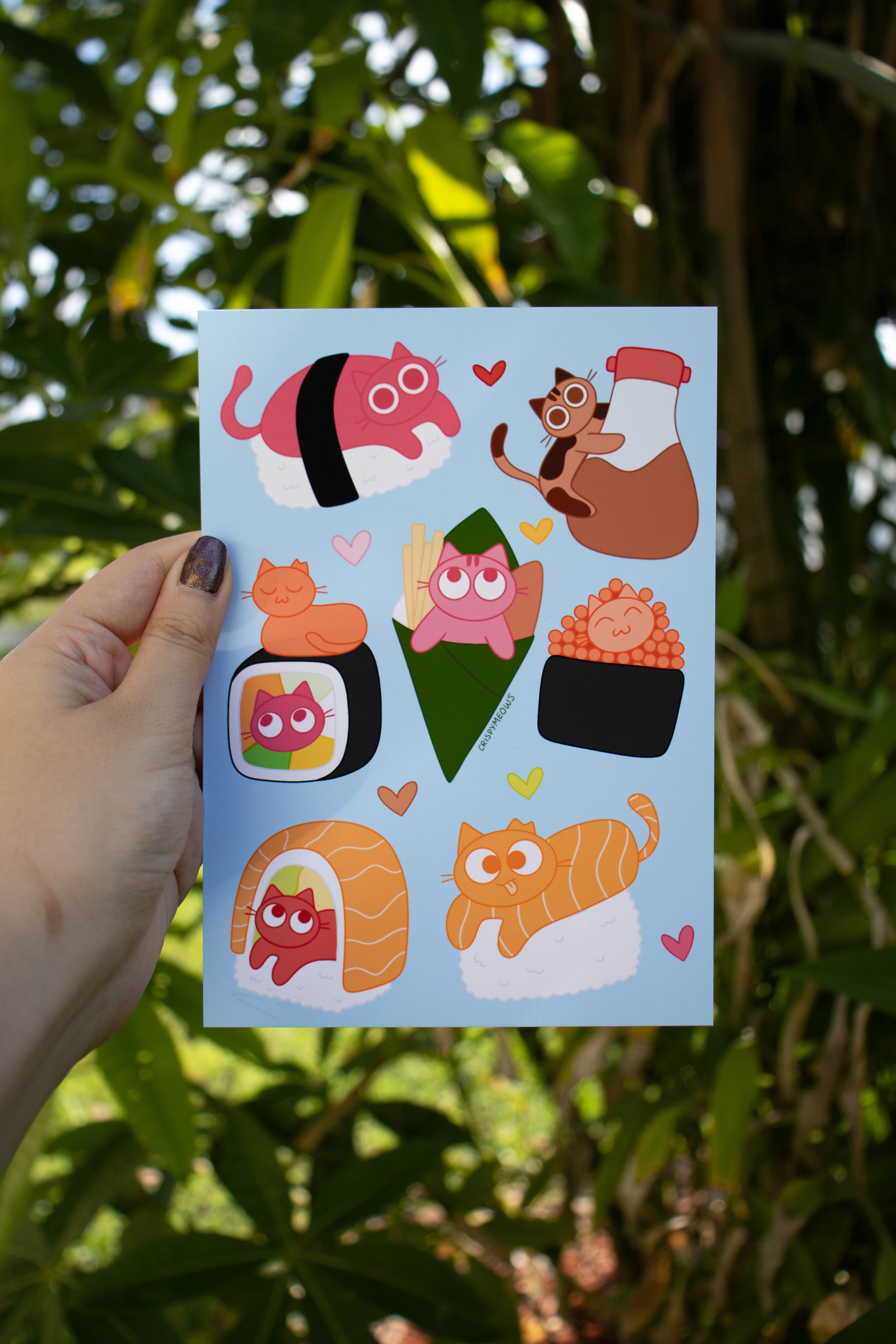 Sushi Cats Print