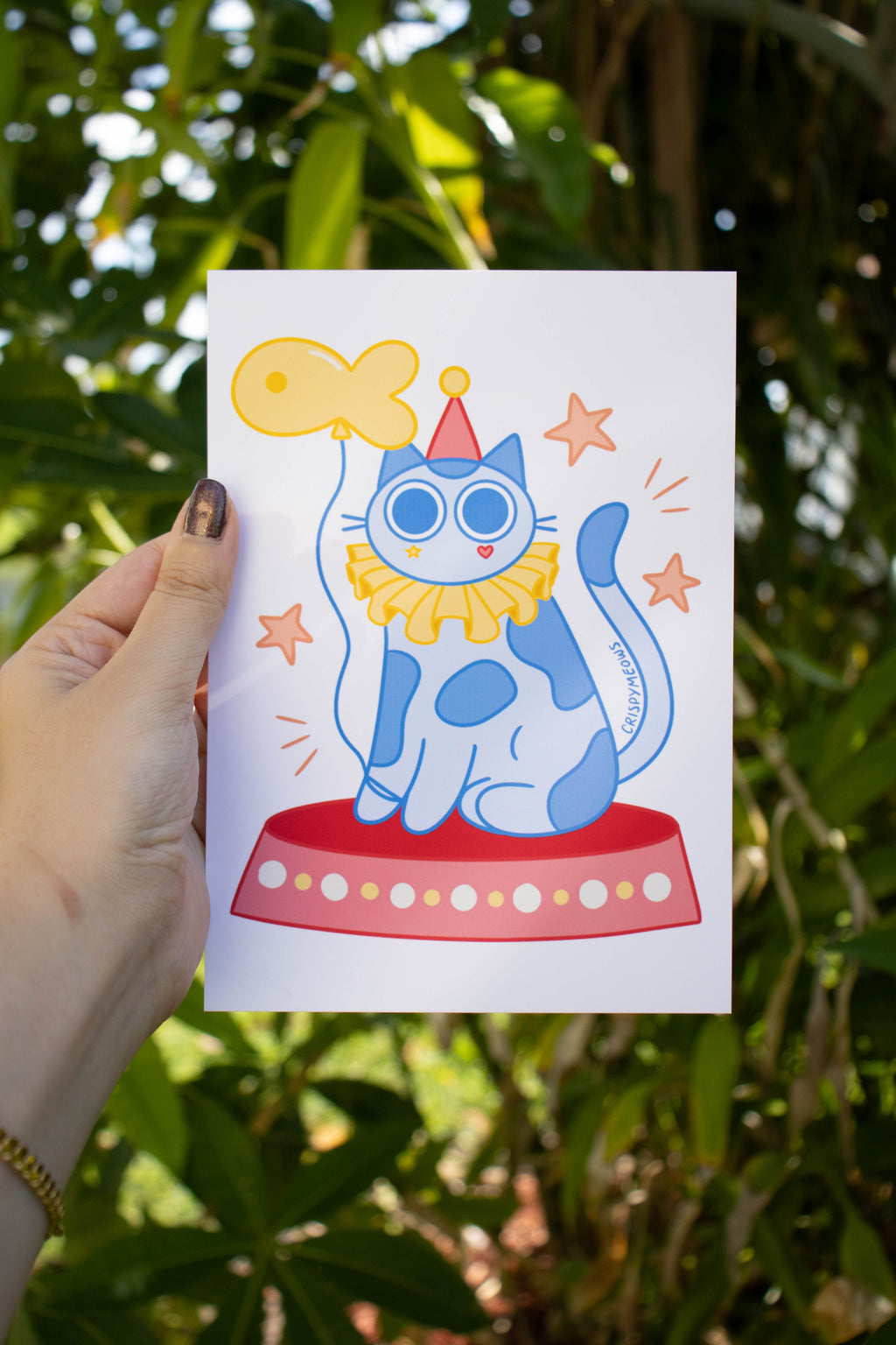 Clown Cat Print