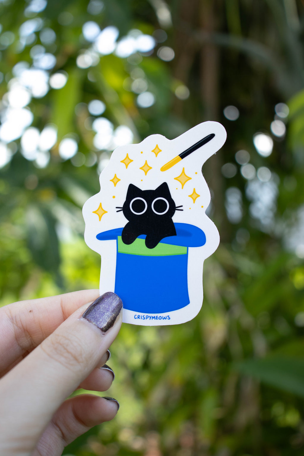 Meowgician Cat Sticker