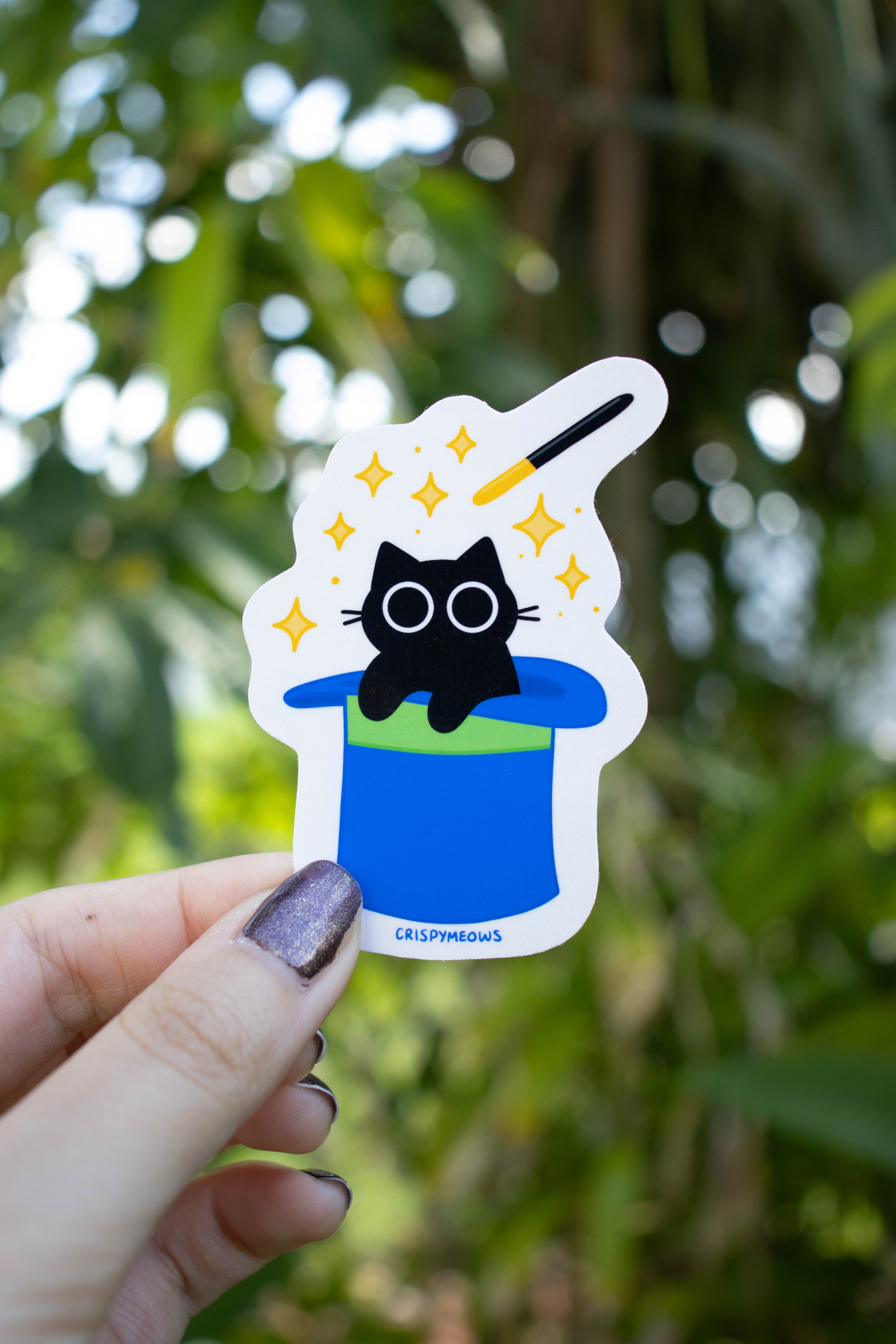 Meowgician Cat Sticker