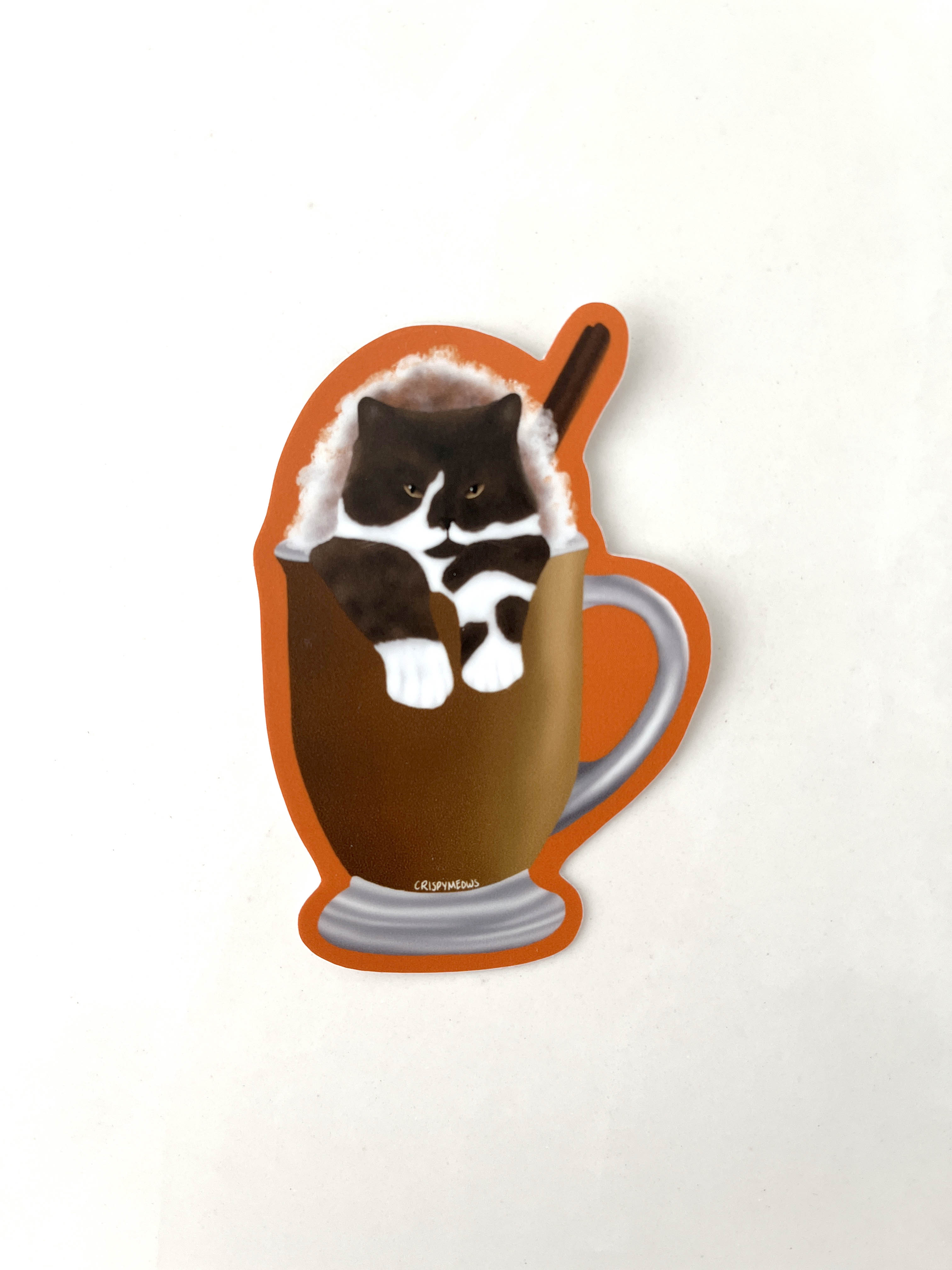 Pumpkin Spice Cat Sticker