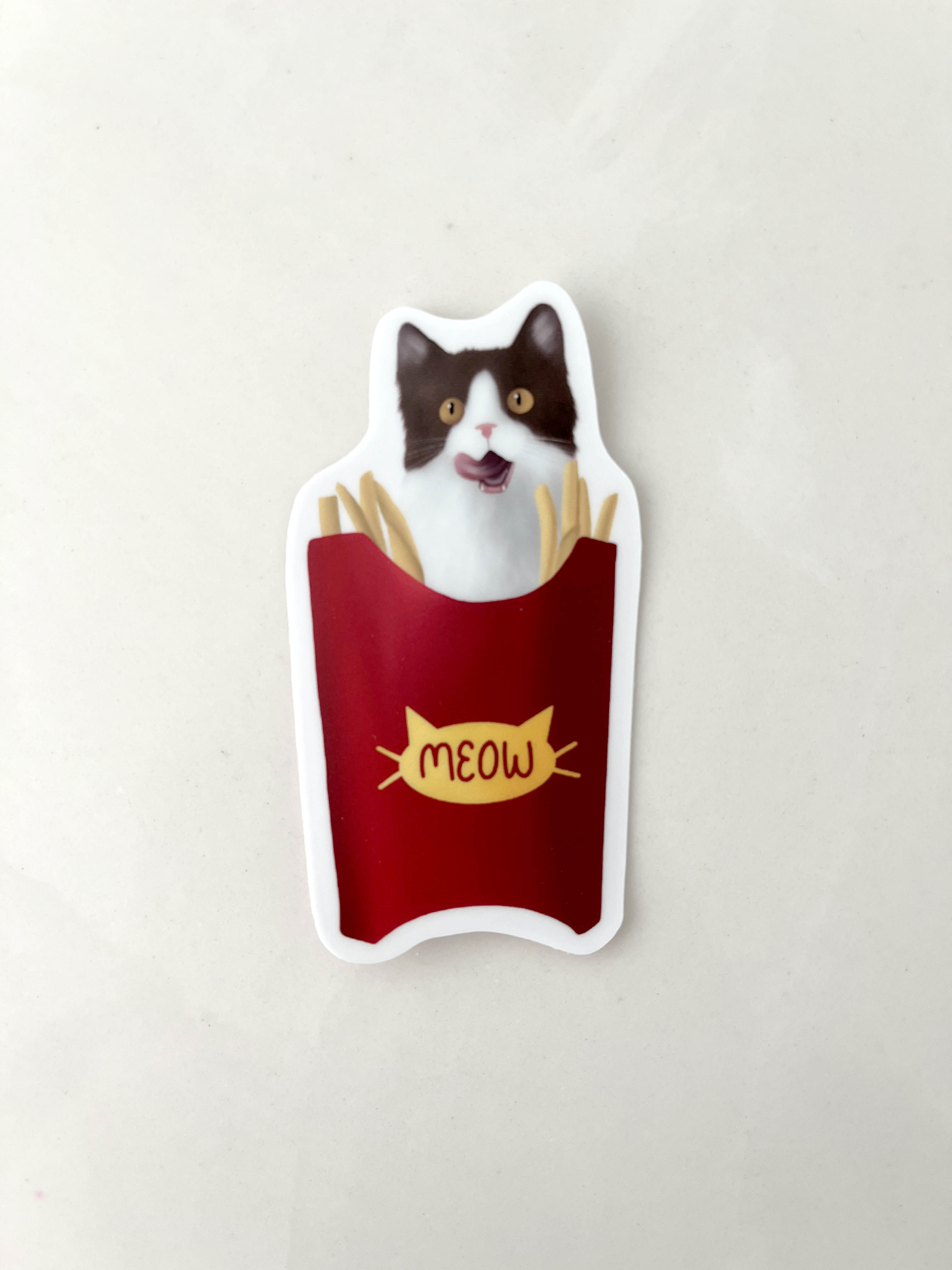 French Fry Cat Sticker