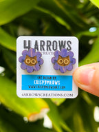 Cat Flower Studs