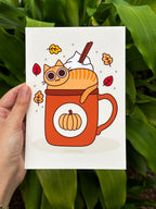 Purrmpkin Spice Kitty, 5 x 7 Print