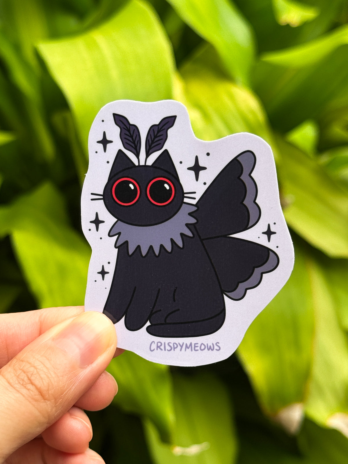 Moth Cat Sticker