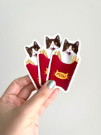 French Fry Cat Sticker