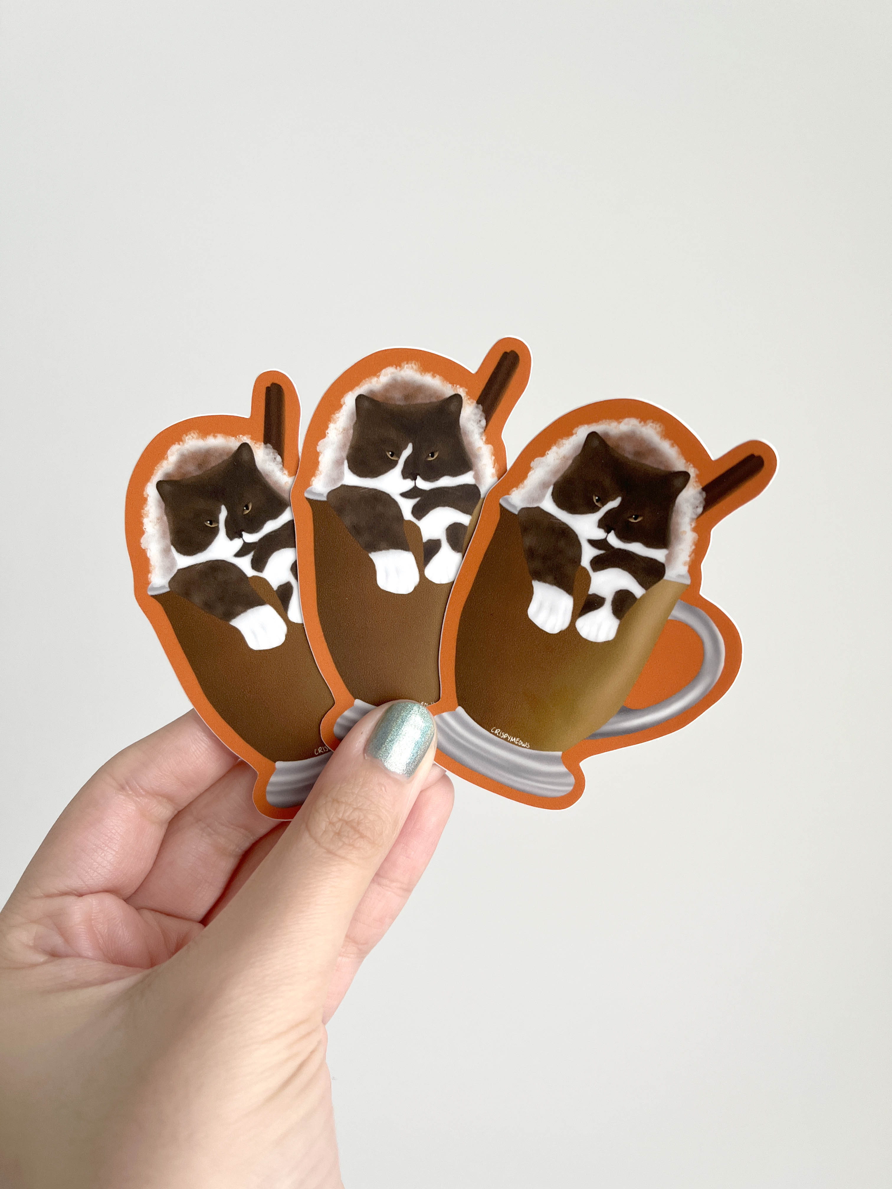 Pumpkin Spice Cat Sticker