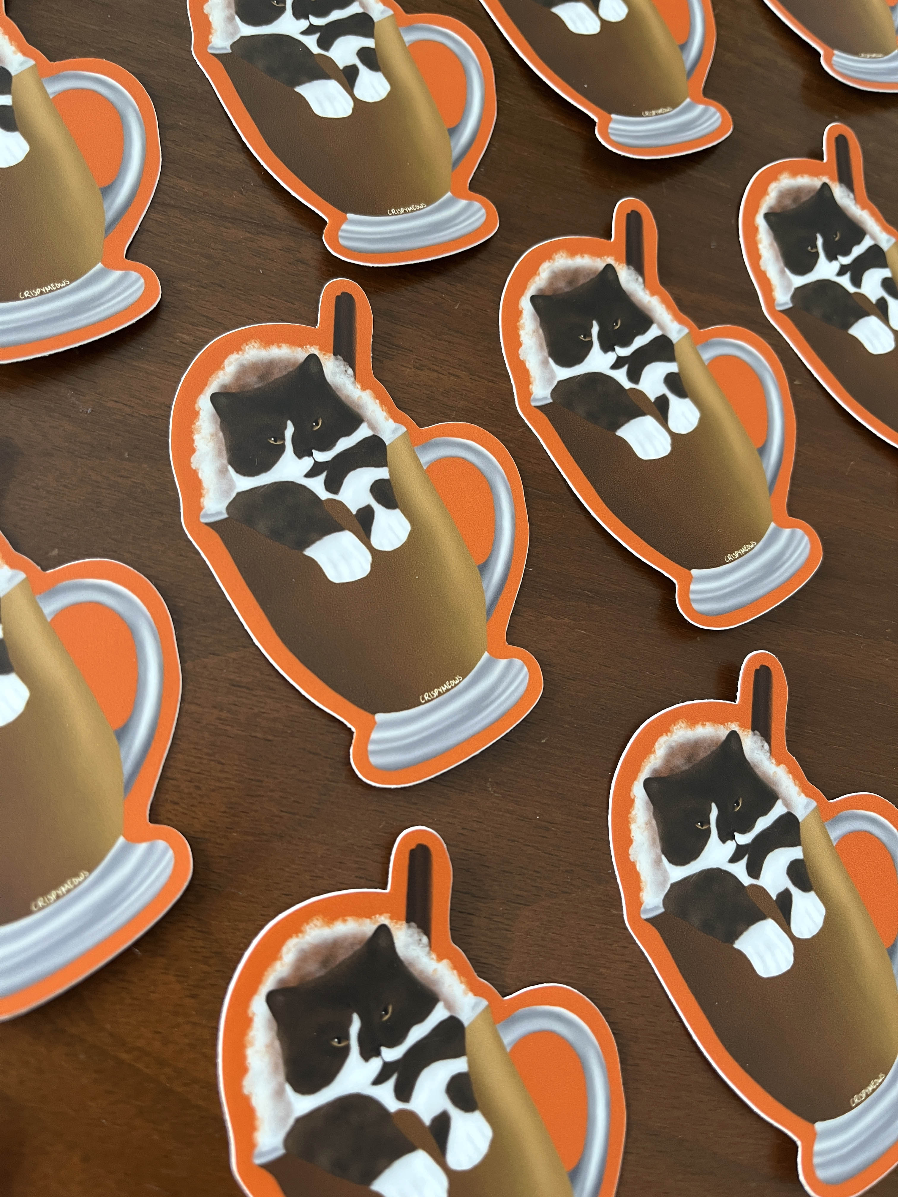 Pumpkin Spice Cat Sticker