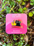 Artist Cat Enamel Pin