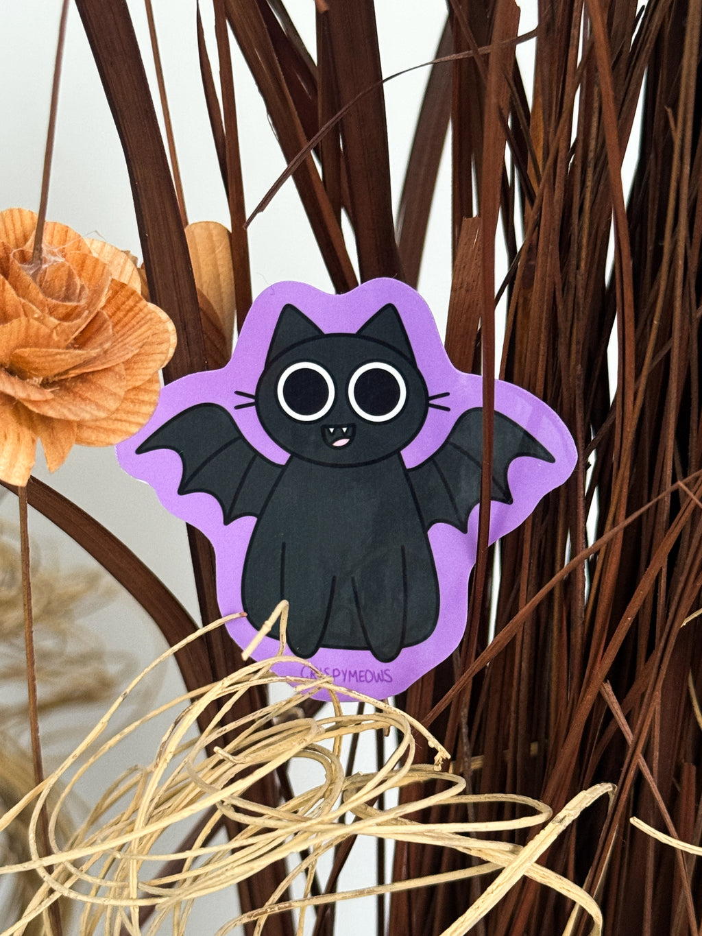 Bat Cat Sticker