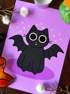 Bat Cat, 5 x 7 Print